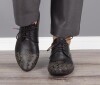 GUA 308 THINK GUAD 81291-00 Schnür-Schuhe schwarz mit floraler Laserung Gr. 40,5
