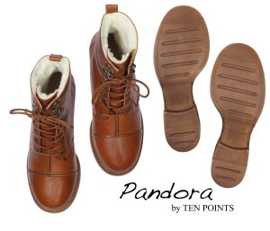 TenPoints Stiefeletten Pandora 60001-319-cognac braun - TPN 39 Gr.40