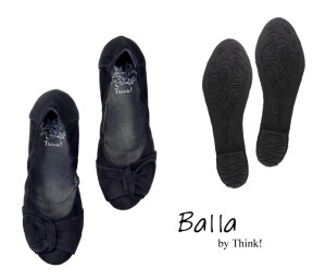 BAA 69 THINK BALLA 260-0000 schwarz Ballerinas  *