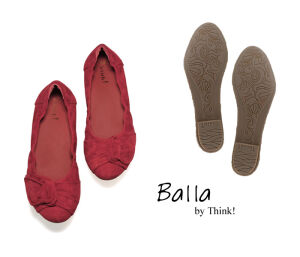 BAA 87 THINK BALLA 84163-70 rosso Ballerinas rot Gr. 36
