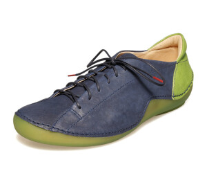 KPS 36 THINK KAPSL 84062-90-VEG indigo/kombi Schnür-Schuhe blau mit grün * Gr. 41