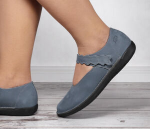 Loints Ballerinas Natural jeans blau 68943-0356  Gr.41 - LNT 256