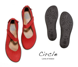 Loints Ballerinas Circle red rot 79006-0140 Crapoel - LNT 483