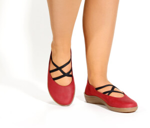LNT 472 LOINTS CIRCLE 79011-0354-red Ballerinas rot