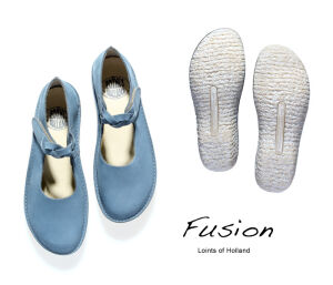 Loints Ballerinas Fusion jeans blau 37837-0356  - LNT 497
