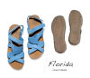 Loints Sandaletten Florida sky blau 31821-0213 Vogelwaarde Gr.39 - LNT 417