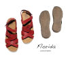 LNT 418 LOINTS FLORIDA 31821-0354-red Sandaletten rot 42