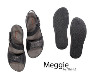 MEG 4 THINK MEGGIE 86440-00-VEG schwarz Sandaletten  42 - MEG 4