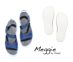 Think Sandaletten blau Meggie INDIGO 251-8000 Gr.43 - MEG 1