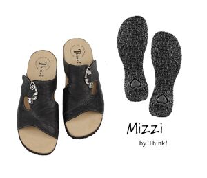 Think Pantoletten schwarz Mizzi schwarz-kombi 124-0010 Gr.40 - MZZ 150