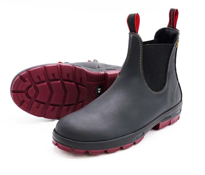 HBS 5 HoboShoes Australian 10244067-1140 Boots black/black/red 42 - HBS 5