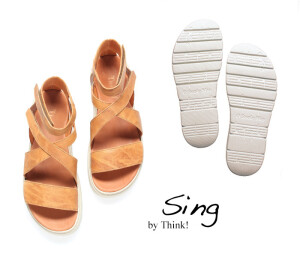 Think Sandaletten braun Sing tan/kombi 349-3000 - SNG 2