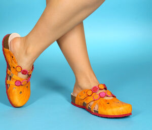 Think Clogs gelb Julia saffran/kombi 121-6000 Gr.36 - UJA 140