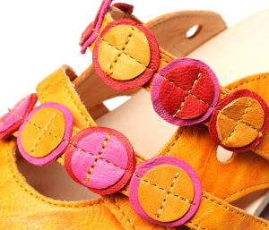 Think Clogs gelb Julia saffran/kombi 121-6000 Gr.36 - UJA 140