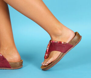 JLA 154 THINK JULIA DAMEN 211-5000 cherry/kombi Zehengreifer   39 - JLA 154