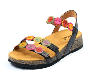 Think Sandalette schwarz Koak schwarz/kombi 322-0000 Gr.42