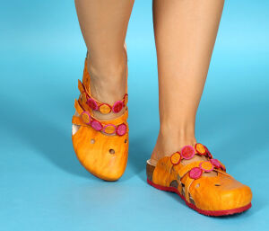 Think Clogs gelb Julia saffran/kombi 121-6000 Gr.43 - UJA 140