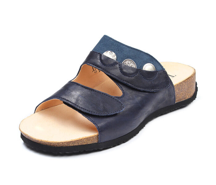 Think Pantoletten blau Mizzi navy 202-8020 - MZZ 345 - MZZ 345 Gr.37