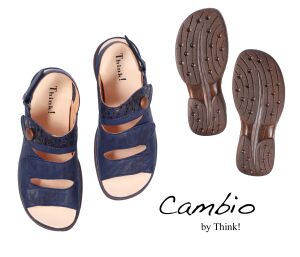 Think Sandaletten blau Cambio indigo 390-8000 - AMB 144
