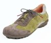 think schnürschuhe grün kong graphite/kombi 389-2000 fussbett: lederbezogene wechselbare kork-latex-bettung (pflanzlich gegerbt) kalbsleder pflanzlich  gegerbt - nicht gefärbt 5 mm absatz special-editionsehr gefälliger neuer schnürer mit flügelkappe für sportliches erscheinungsbild