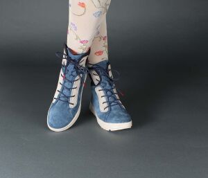 Think Boots blau Comoda denim-kombi 429-8000 Gr.42 - MDA 28