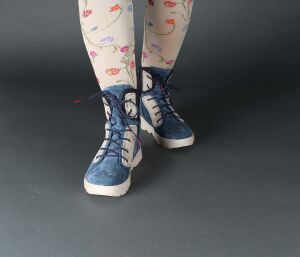Think Boots blau Comoda denim-kombi 429-8000 Gr.43 - MDA 28