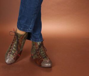 Think Schnürschuhe Guad-2 moos  618-9010 veg (GUD 651) Gr.42,5 - GUD 651