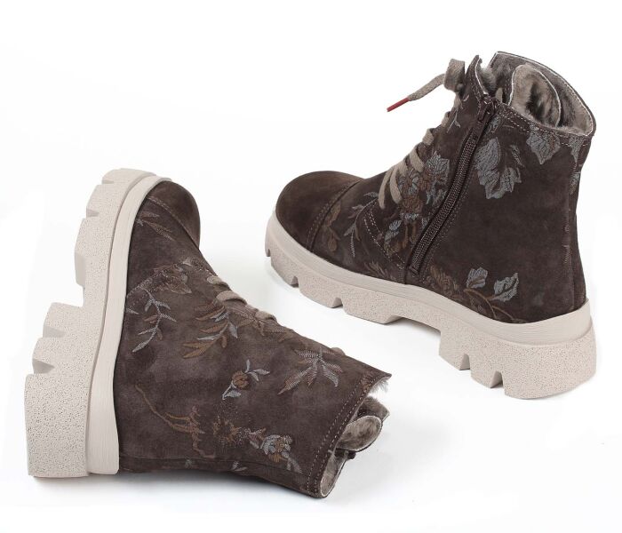 Think Stiefeletten braun Kangae bark effekt winter 665-3000 Gr.41 - KNG 2