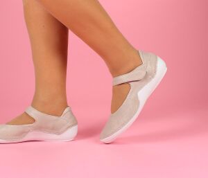 Think Ballerinas beige Kapsl panna 416-4010 Gr.43 - KPS 174