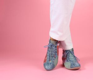 Think Schnürschuhe bunt Guad-2 denim/kombi 618-8010 Gr.41 - GUD 666