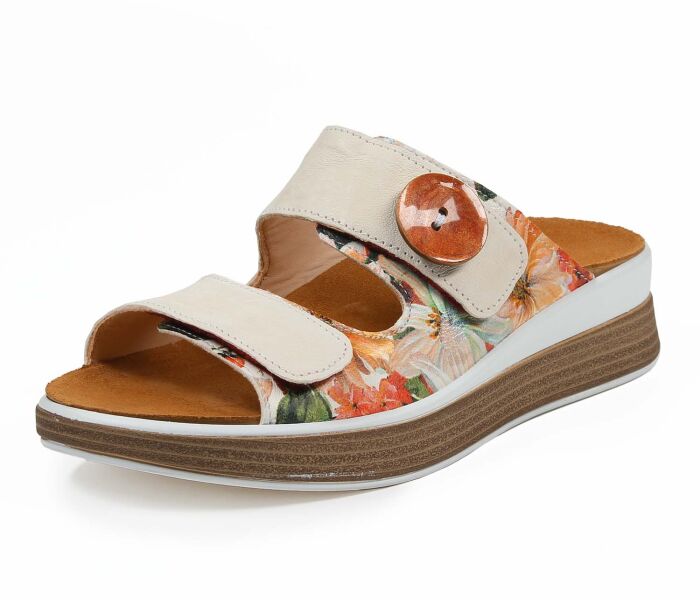 Think Pantoletten bunt Meggie ivory/kombi 355-1000 Gr.42 - MEG 61