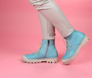 Lofina Stiefeletten türkis 965-sabbia Birte gasoline-acqua Gr.42 - LOF 21