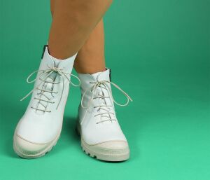 Lofina Stiefeletten weiß 965-sabbia Birte gasoline-bianco-ottico Gr.42 - LOF 16