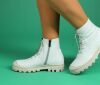 Lofina Stiefeletten weiß 965-sabbia Birte gasoline-bianco-ottico Gr.42 - LOF 16