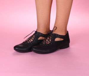 Think! Guad-2 Damen Schnürschuhe Gr. 37.5 schwarz 565-0000-schwarz (GUD 674) - GUD 674