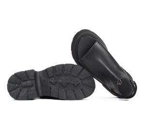 Lofina Sandaletten schwarz 3461 Isabella gasoline-nero Gr.42 - LOF 26