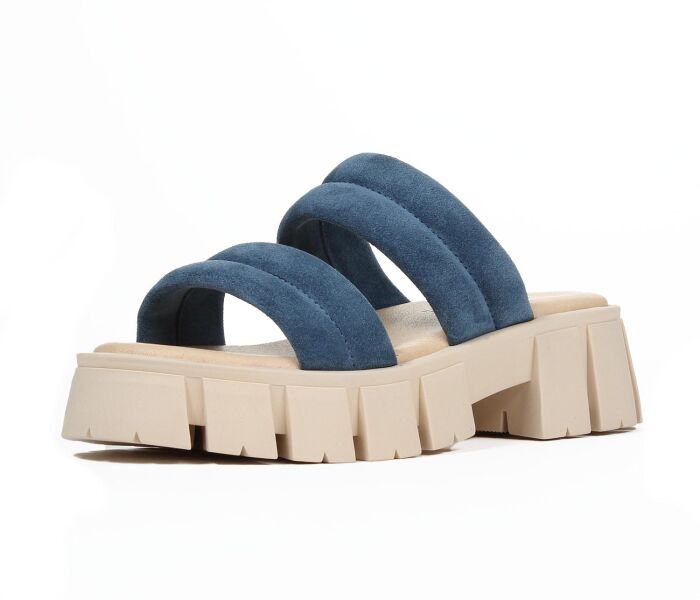 TenPoints Pantoletten Serena 30355-723-jeans blau TPN 179 Gr.41 - TPN 179