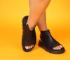 Lofina Sandaletten schwarz 3366-nero Lene gasoline-nero Gr.40 - LOF 29