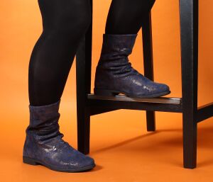 Think Stiefeletten blau Agrat marine 615-8000 Gr.39 - AGR 97