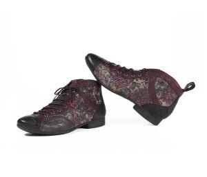 Think Booties schwarz Guad-2 taupe/kombi 618-2010 Gr.40,5 - GUD 682