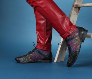 Think Booties schwarz Guad-2 multicolour/kombi 618-9030 Gr.39 - GUD 680