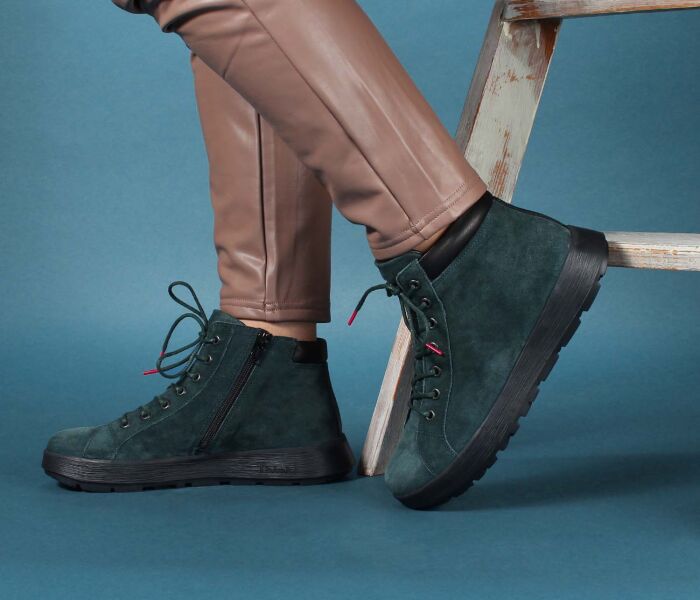Think Booties petrol Comoda cedro/kombi 747-7000 Gr.38,5 - MDA 61