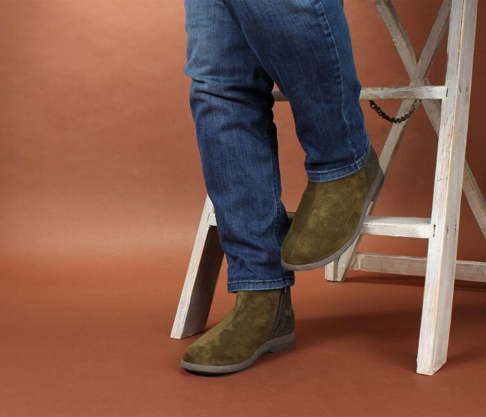 Think Booties oliv Rento olive/kombi 830-7000 Gr.43 - RNT 2