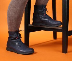 Think Booties blau Rento navy 843-8000 Gr.38,5 - RNT 6