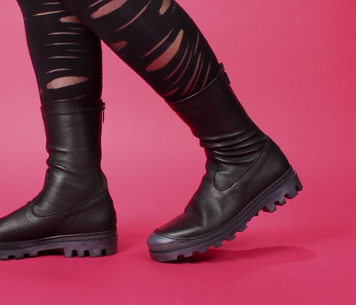 Lofina Stiefeletten schwarz 4367 Birte gasoline-nero - LOF 44 38