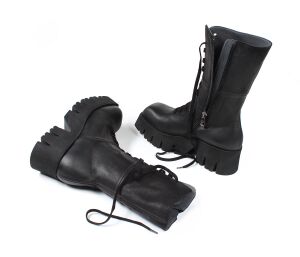 Lofina Stiefeletten schwarz 4222 Smilla gasoline-nero Gr.40 - LOF 48