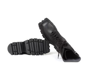 Lofina Stiefeletten schwarz 4222 Smilla gasoline-nero Gr.40 - LOF 48