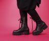 Lofina Stiefeletten schwarz 4222 Smilla gasoline-nero Gr.40 - LOF 48