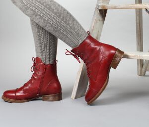 TenPoints Stiefeletten Pandora 60003-803-sundried tomato rot Gr.41 - TPN 202