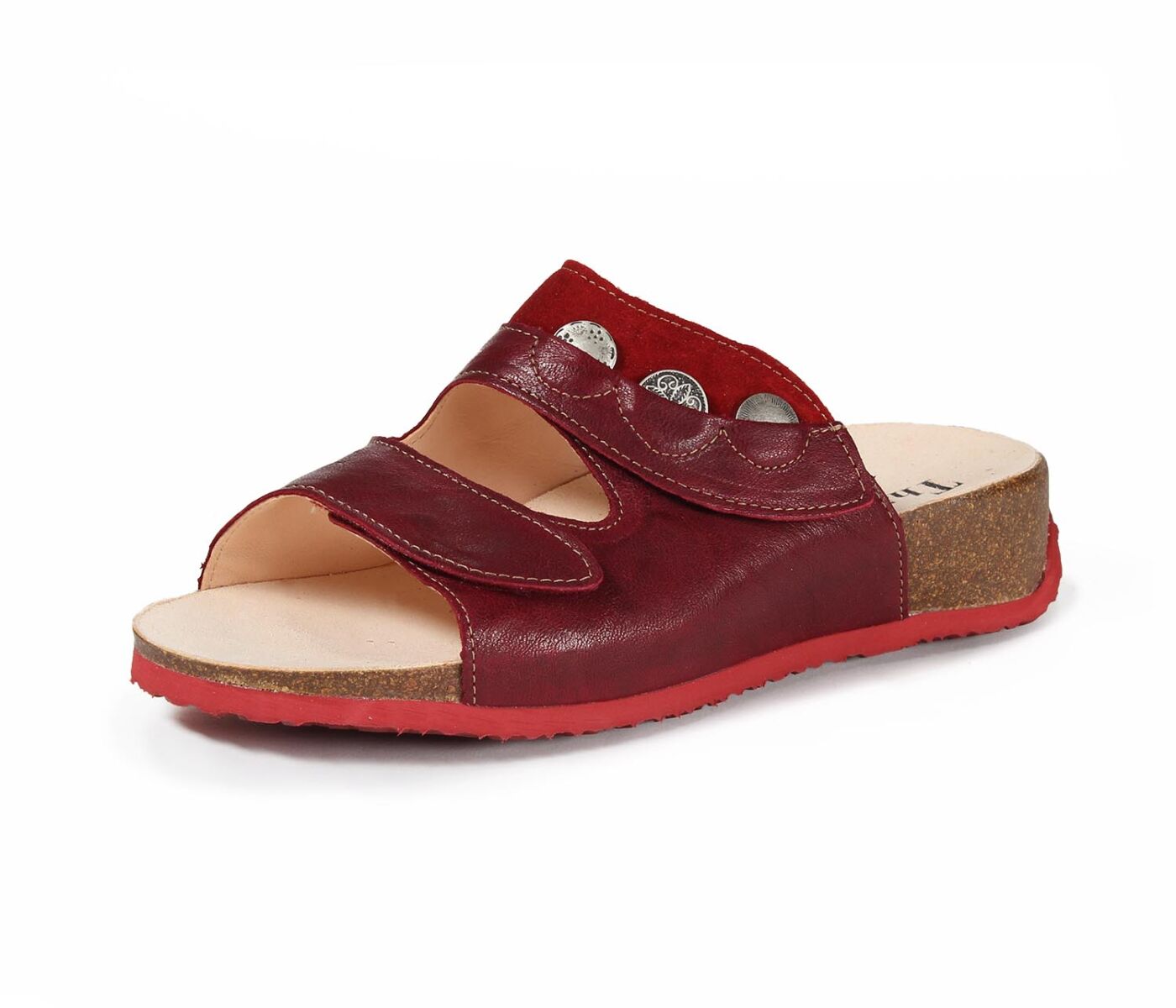 Think Pantoletten rot Mizzi rosso/kombi 202-5000 Gr.43 - MZZ 404